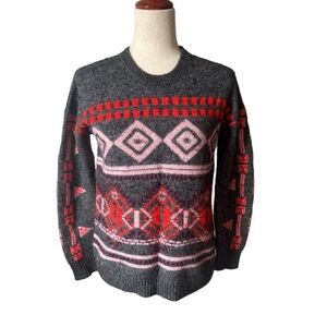 J crew Nordic fair isle sweater S